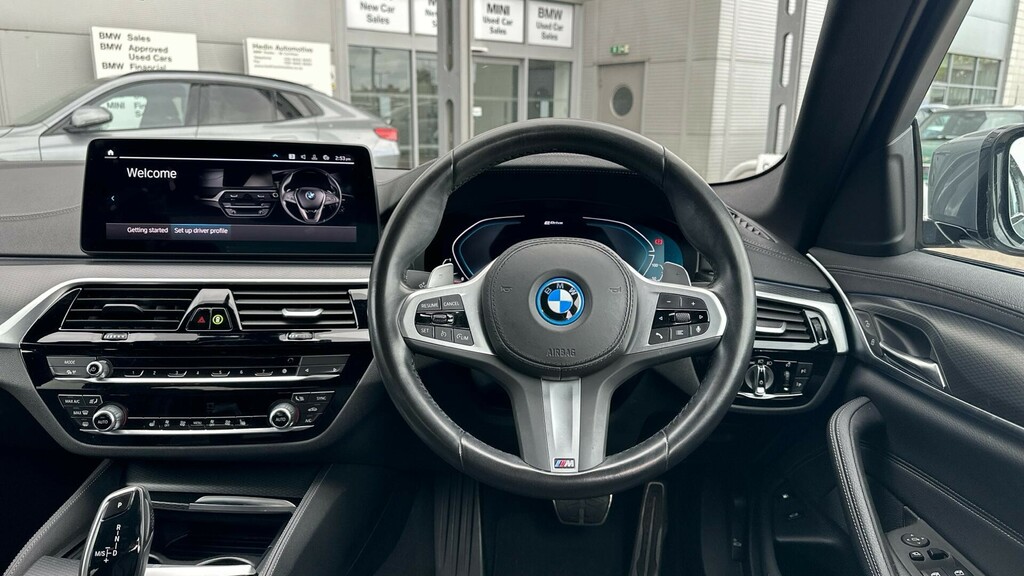 BMW 5 Series 530E M Sport Saloon LA72WXO Grey #5