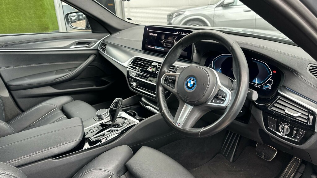 BMW 5 Series 530E M Sport Saloon LA72WXO Grey #6