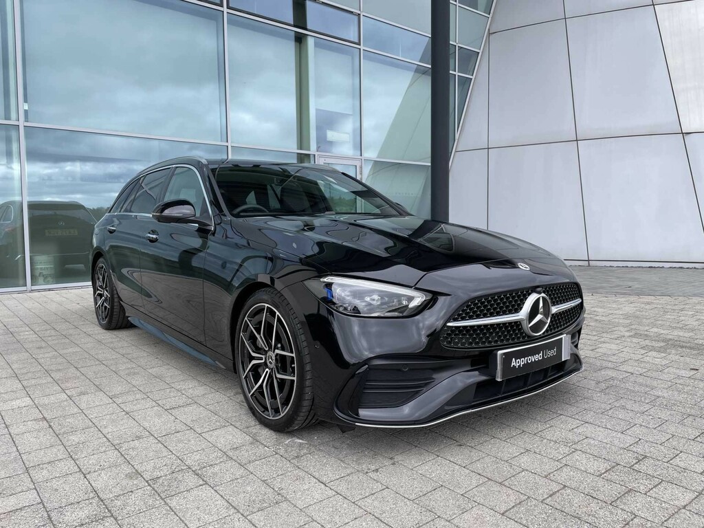 Mercedes-Benz C Class 2.0 C300dh Mhev Amg Line Premium Estate Dies Black