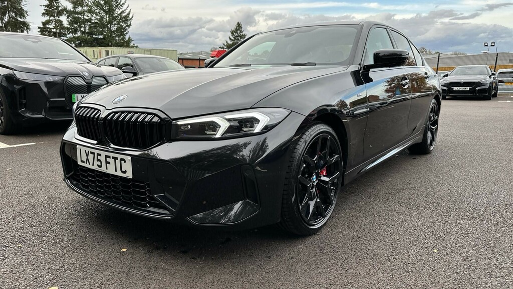 BMW 3 Series 320I M Sport Saloon LX75FTC Black #3