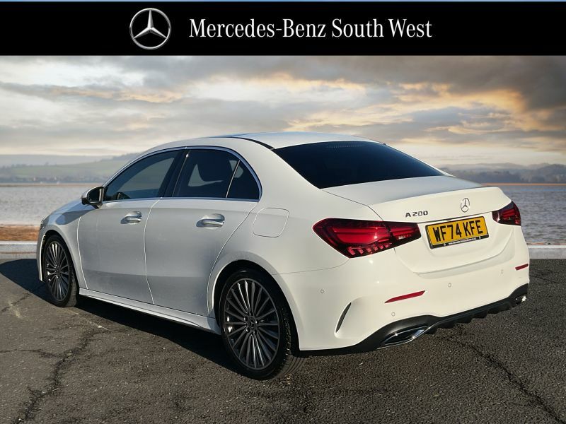 Mercedes-Benz A Class Saloon WF74KFE White #2