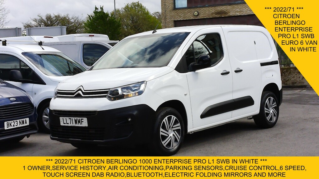 Citroen Berlingo 1000 Enterprise Pro L1 Swb With Air Conditioning,6 