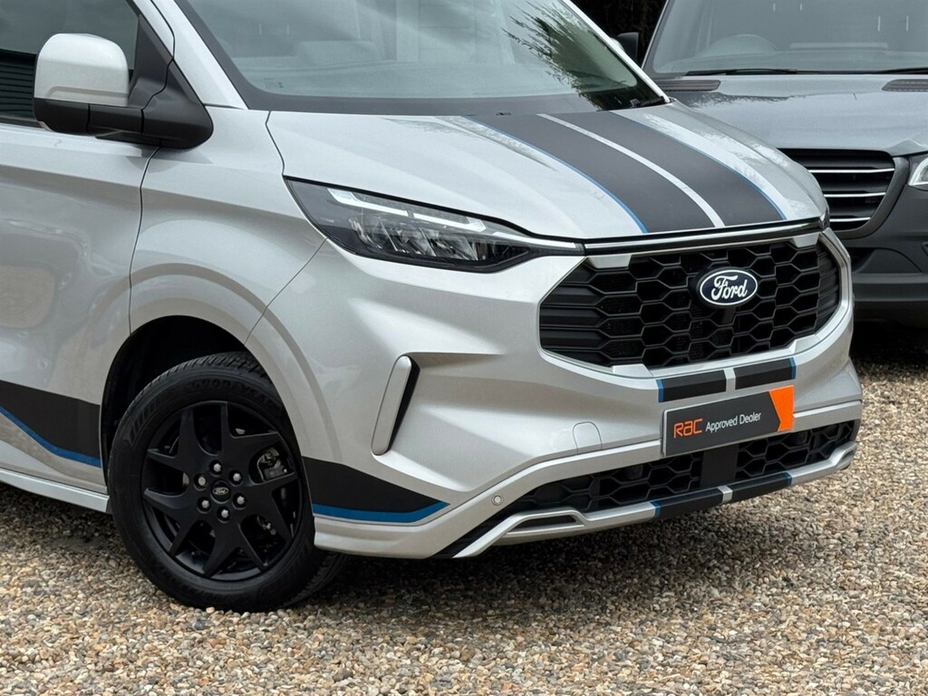 Ford Transit Custom 2.0 300 Ecoblue Sport L2 H1 Euro 6 Ss WV74TNJ Silver #5