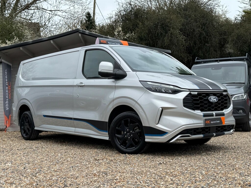Ford Transit Custom 2.0 300 Ecoblue Sport L2 H1 Euro 6 Ss WV74TNJ Silver #2
