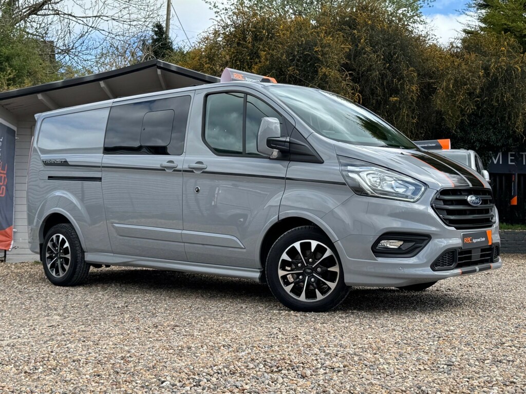 Ford Transit Custom 2.0 320 Ecoblue Sport Crew Van L2 H1 Euro 6 Ss WR23JTZ Grey #2