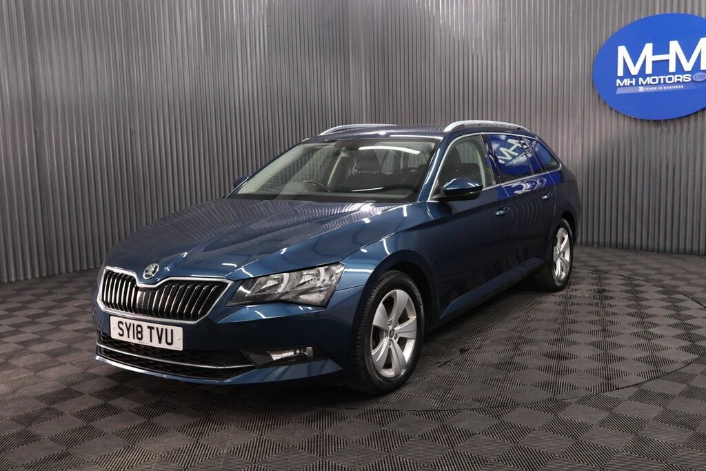 Skoda Superb Tdi Se Estate Blue #3