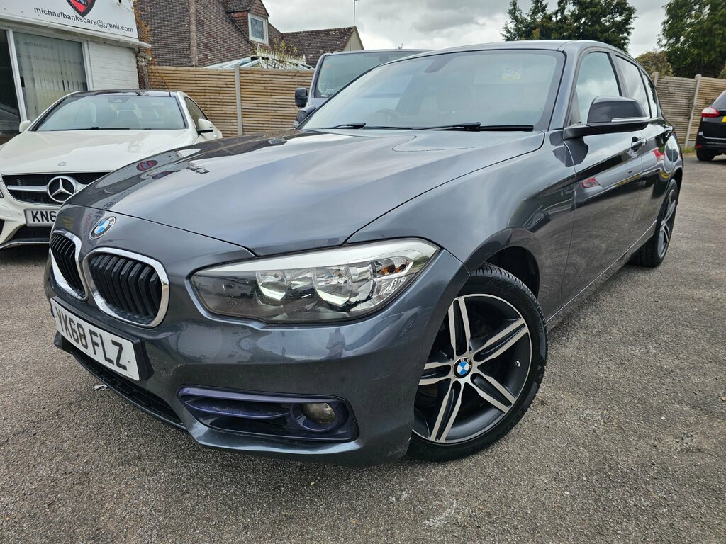 BMW 1 Series 2.0 118D Sport Hatchback Euro 6 YK68FLZ Grey #6