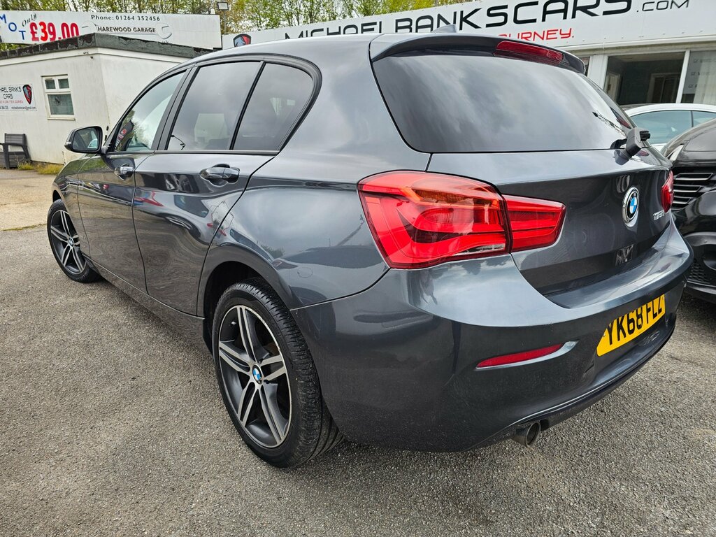 BMW 1 Series 2.0 118D Sport Hatchback Euro 6 YK68FLZ Grey #5