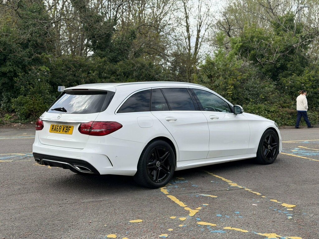 Mercedes-Benz C Class 2.0 C220d Amg Line G-tronic Euro 6 Ss RA68KBF White #4