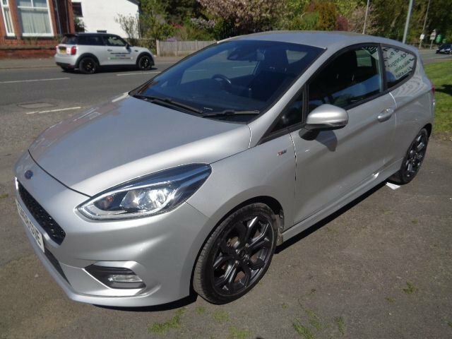 Ford Fiesta 1.0T Ecoboost Gpf St-line Hatchback Man SA68GUE Silver #4