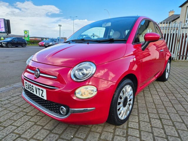 Fiat 500 Lounge Hatchback EA66VTZ Red #3