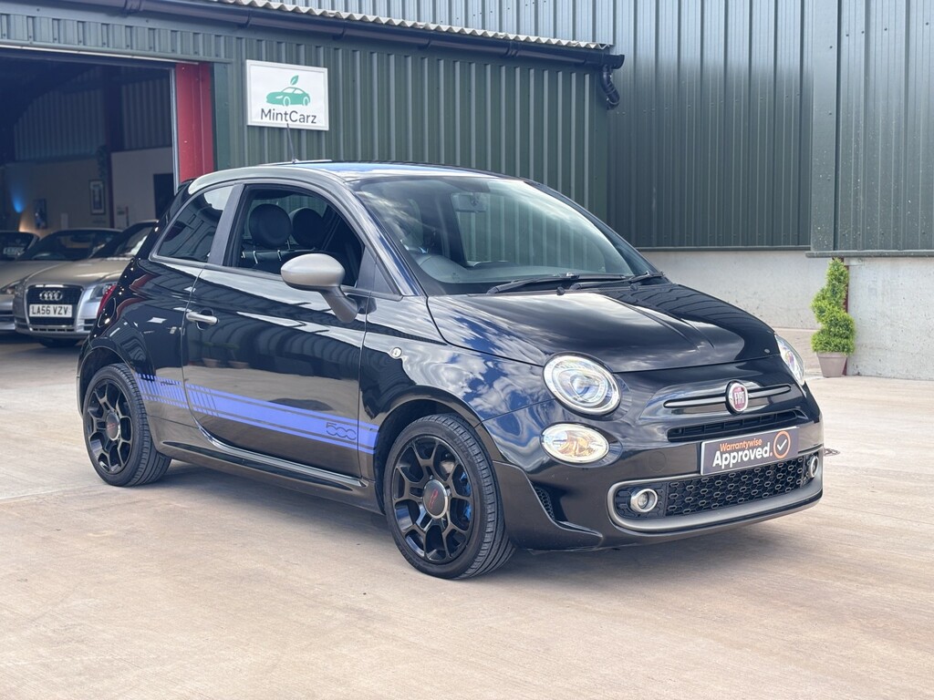 Fiat 500 Hatchback 1.2 500 My17 1.2 69Hp S 201767 EY67HFC Black #3