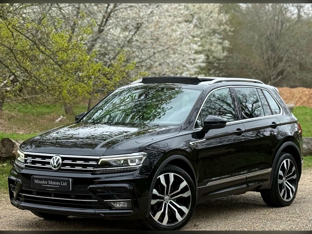 Volkswagen Tiguan 2.0 Tdi R-line Tech Suv Dsg 4Motion Eur RJ19WHM Black #6