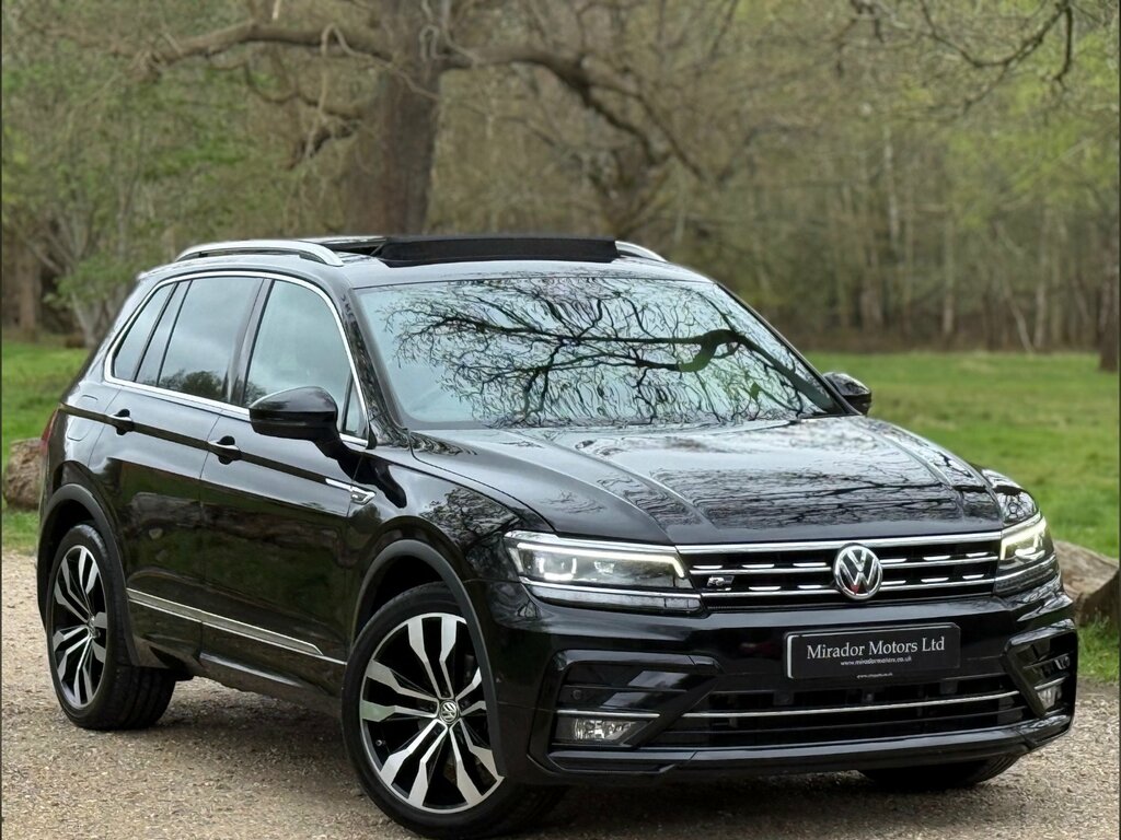 Volkswagen Tiguan 2.0 Tdi R-line Tech Suv Dsg 4Motion Eur RJ19WHM Black #2