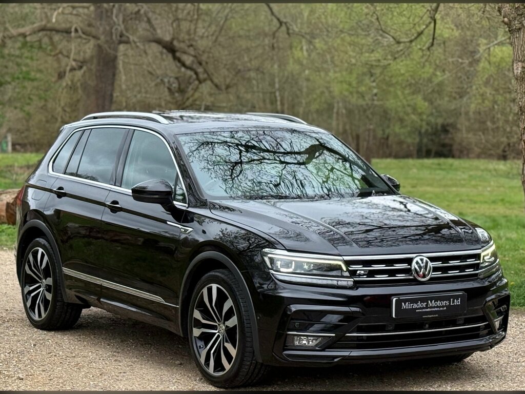 Volkswagen Tiguan 2.0 Tdi R-line Tech Suv Dsg 4Motion Eur RJ19WHM Black #3