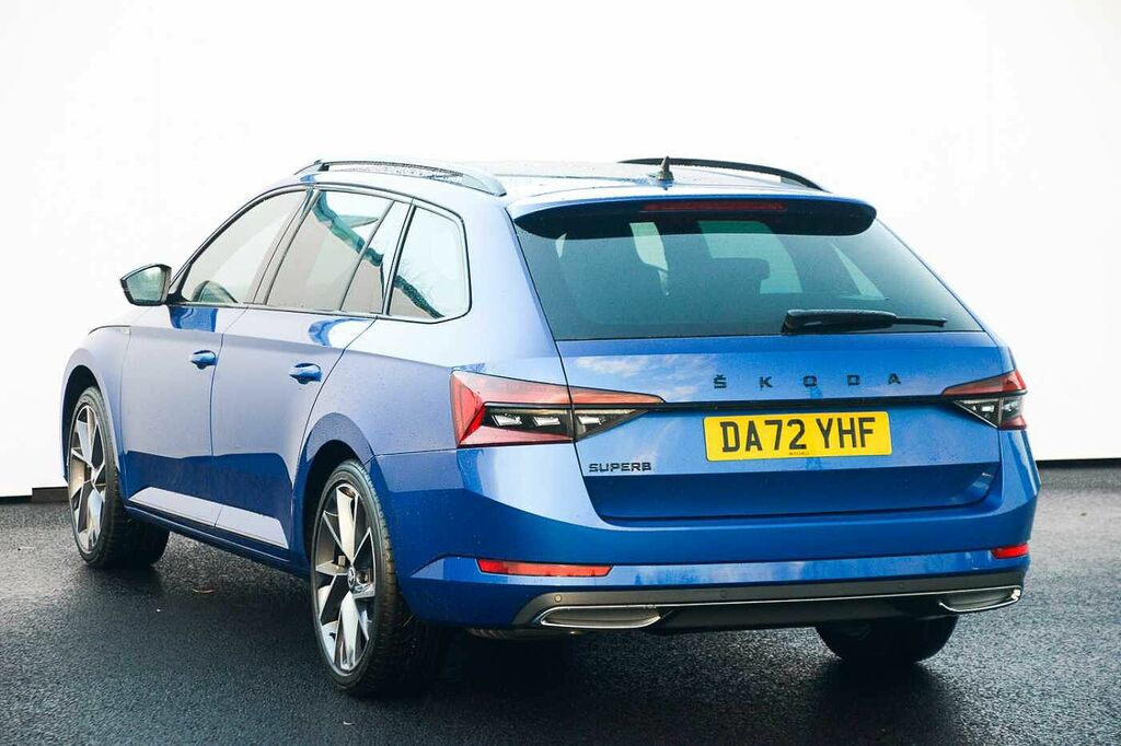 Skoda Superb 2.0 Tdi Cr 200 Sport Line Plus Dsg DA72YHF Blue #3