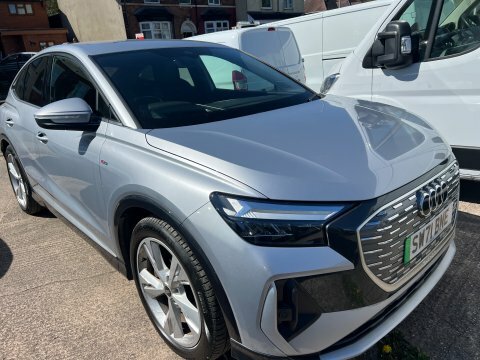 Audi Q4 E Tron Sportback S Line Silver