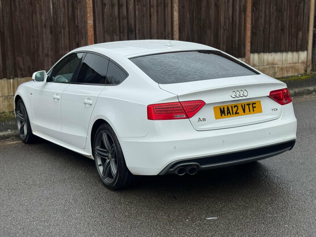 Audi A5 2.0 Tdi S Line Sportback Euro 5 Ss White #6