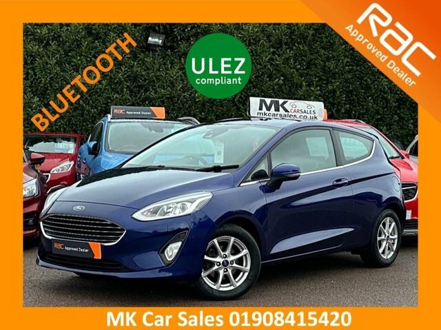 Ford Fiesta 2018 1.0 Ecoboost Zetec Bd68rwl BD68RWL Blue