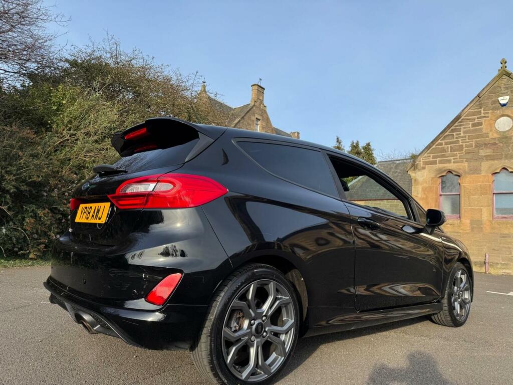 Ford Fiesta 1.0T Ecoboost St-line Euro 6 Ss YP18AWJ Black #6