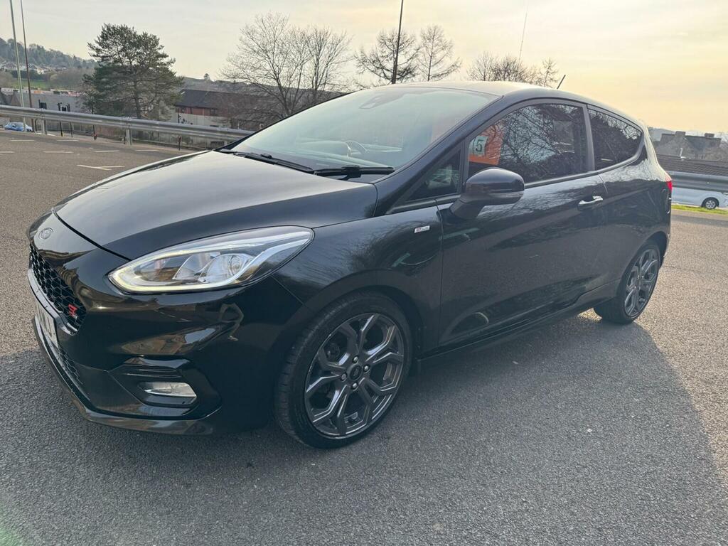 Ford Fiesta 1.0T Ecoboost St-line Euro 6 Ss YP18AWJ Black #4