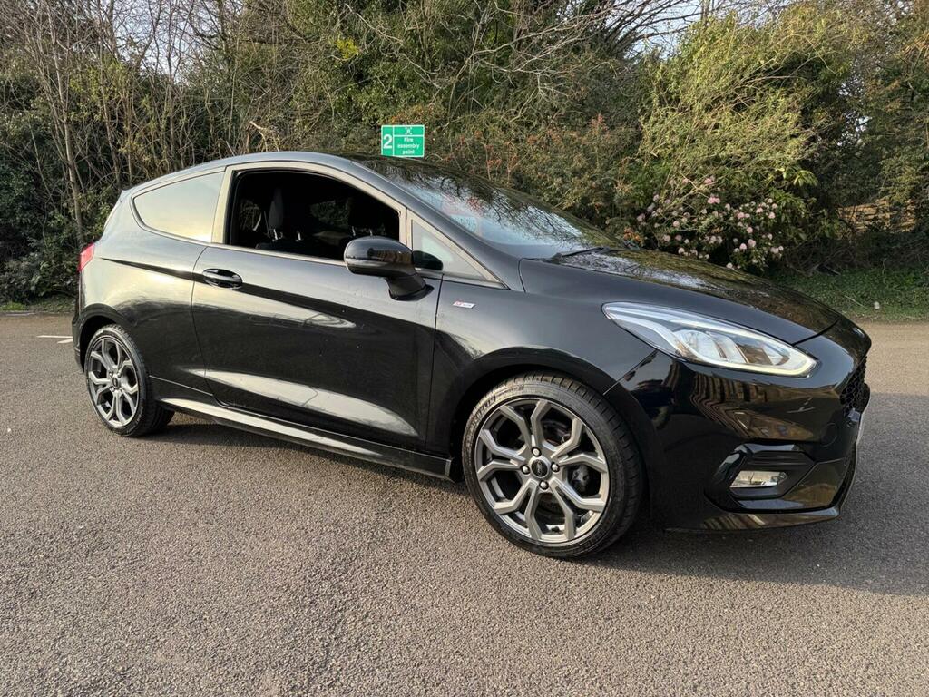 Ford Fiesta 1.0T Ecoboost St-line Euro 6 Ss YP18AWJ Black #2