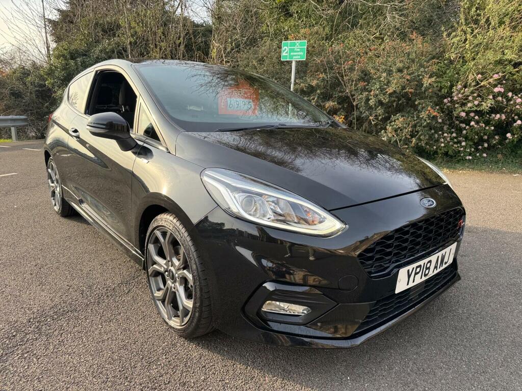 Ford Fiesta 1.0T Ecoboost St-line Euro 6 Ss YP18AWJ Black #3