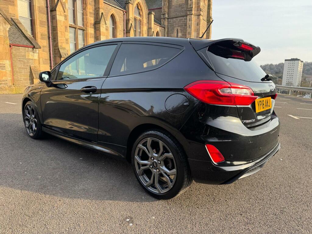 Ford Fiesta 1.0T Ecoboost St-line Euro 6 Ss YP18AWJ Black #5