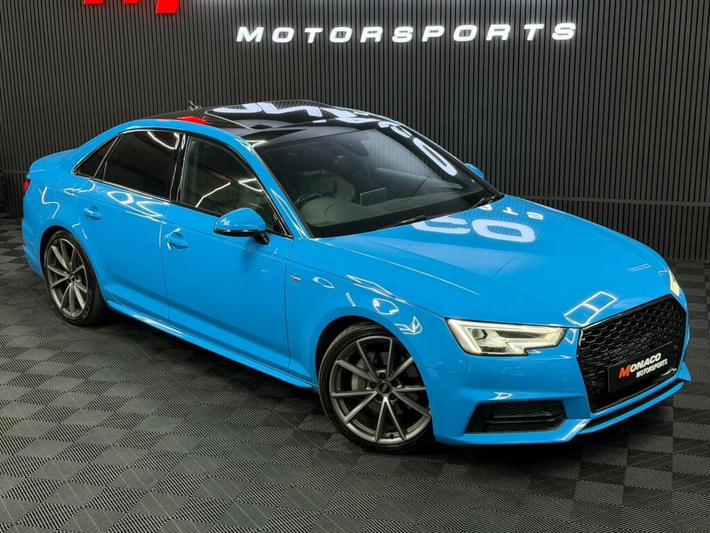 Audi A4 Saloon 2.0 Tdi S Line S Tronic Quattro Euro 6 Ss Blue