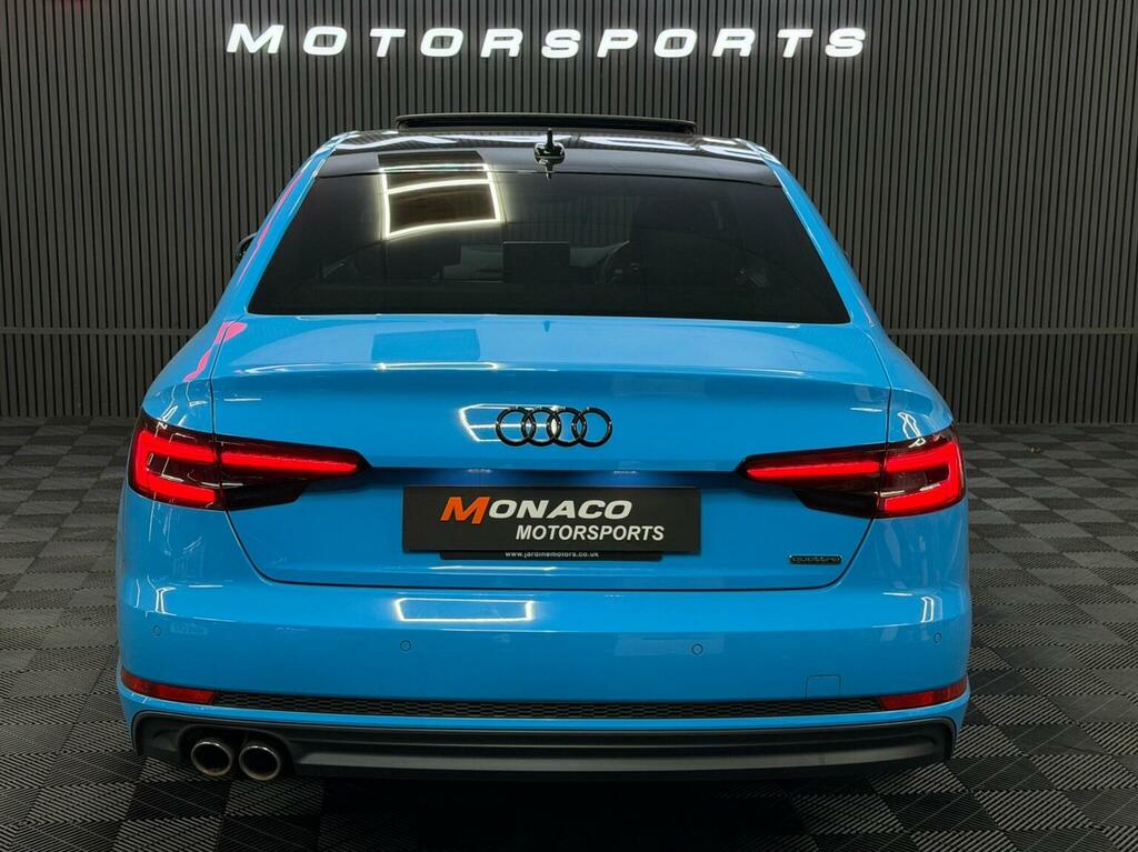Audi A4 Saloon 2.0 Tdi S Line S Tronic Quattro Euro 6 Ss YM17OSU Blue #6