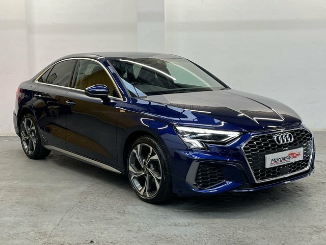 Audi A3 1.0 Tfsi 30 S Line Saloon S Tronic Euro BT24HMH Blue #3
