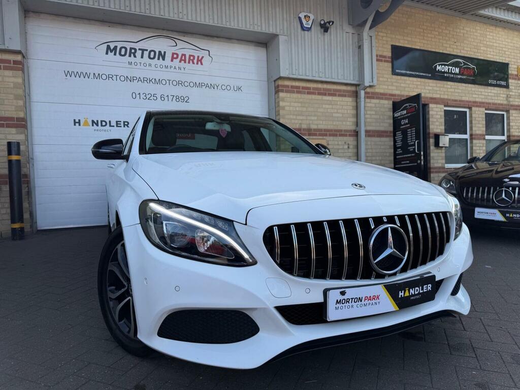 Mercedes-Benz C Class Saloon 1.6 C200d Sport Premium G-tronic Euro 6 White