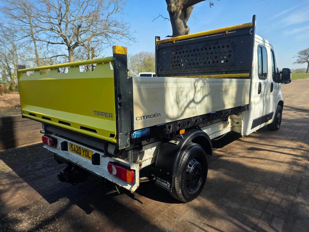 Citroen Relay 2.2 Bluehdi 35 Plus Ready To Run Tipper Double Cab SA20YOL White #6