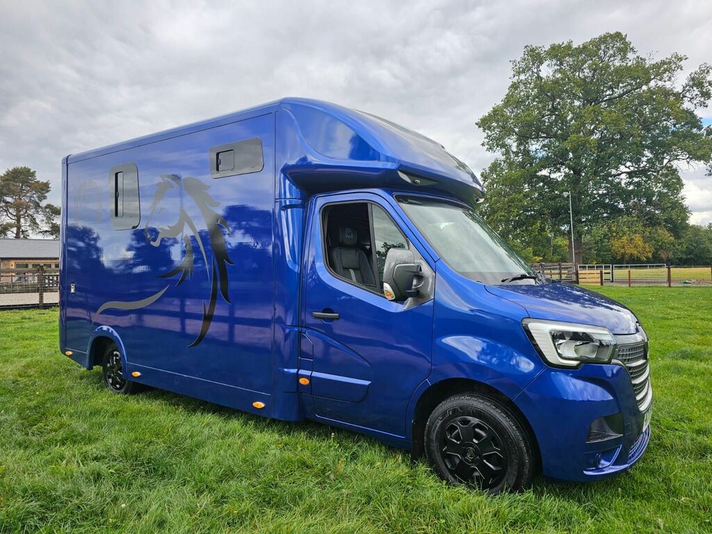 Renault Master 2.3 3.5T Equus Horse Truck YX70MUO Blue #6