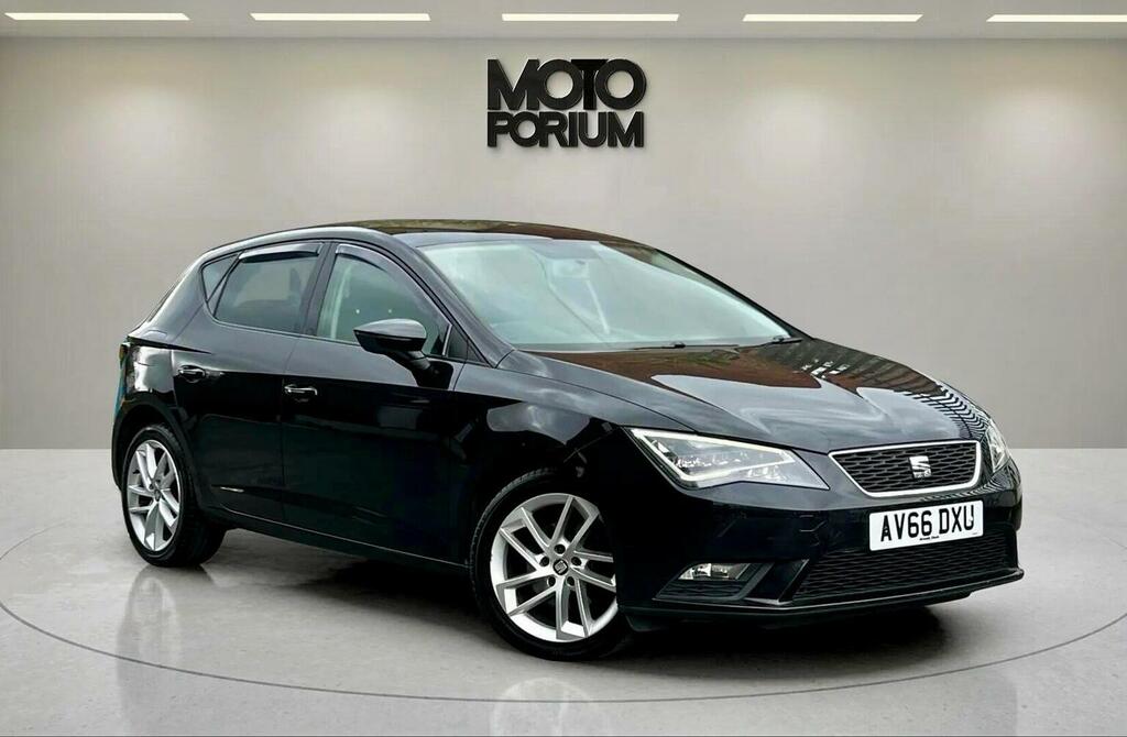 Seat Leon Hatchback 1.6 Tdi Se Dynamic Technology Euro 6 S AV66DXU Black #5