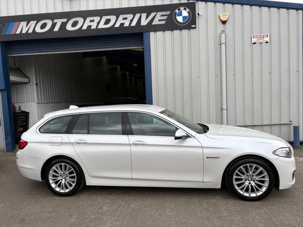 BMW 5 Series 2.0 520D Luxury Touring Euro 6 S S White #6