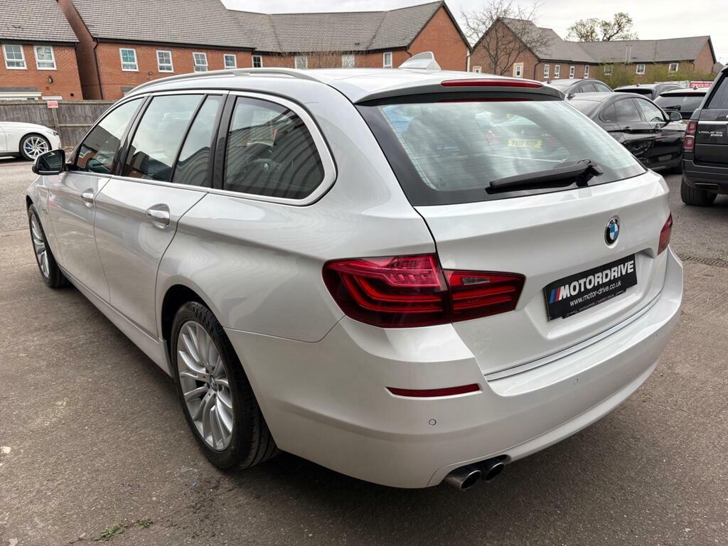 BMW 5 Series 2.0 520D Luxury Touring Euro 6 S S White #2