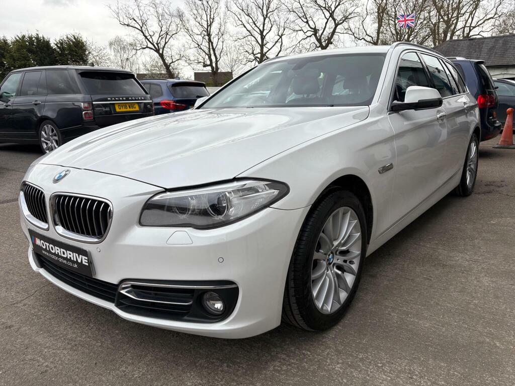 BMW 5 Series 2.0 520D Luxury Touring Euro 6 S S White #4