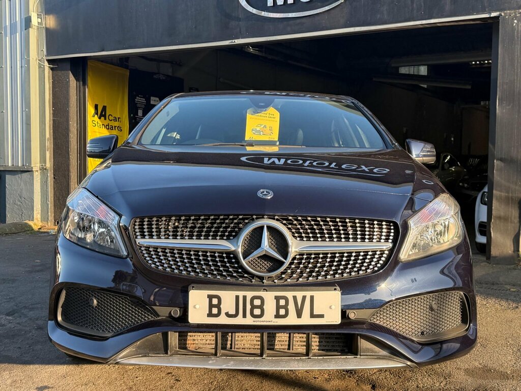 Mercedes-Benz A Class 1.5 A180d Amg Line 7G-dct Euro 6 Ss BJ18BVL Blue #4