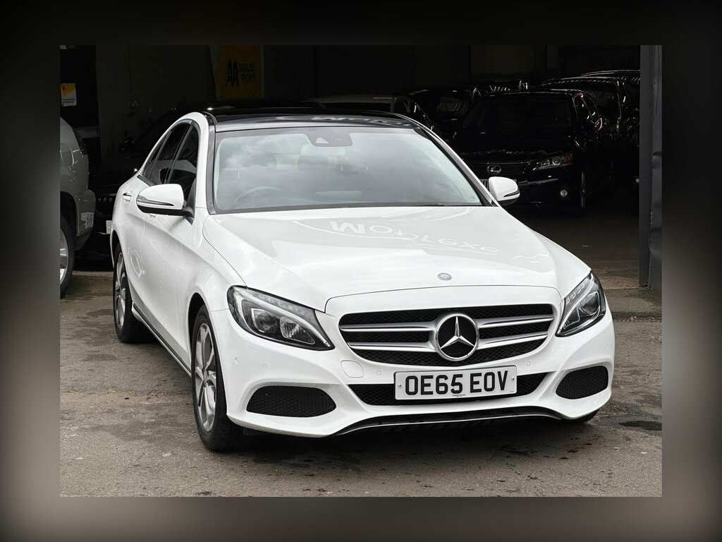 Mercedes-Benz C Class 2.1 C300dh Sport Premium Plus G-tronic Euro 6 OE65EOV White #2