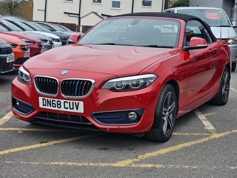 BMW 2 Series 2.0 220D Sport Convertible Euro 6 Red #2