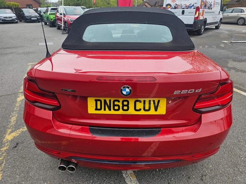 BMW 2 Series 2.0 220D Sport Convertible Euro 6 Red #5