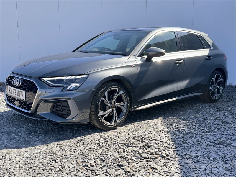 Audi A3 1.0 Tfsi 30 S Line Sportback S Tronic E CK23UFN Grey #3