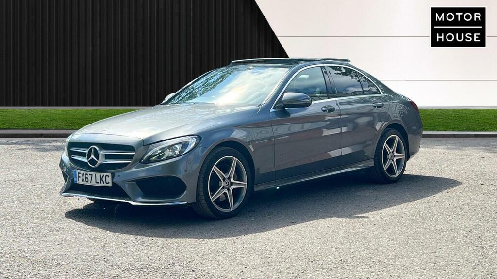 Mercedes-Benz C Class Saloon 2.1 C220d Amg Line Premium G-tronic 4Mat FX67LKC Grey #3