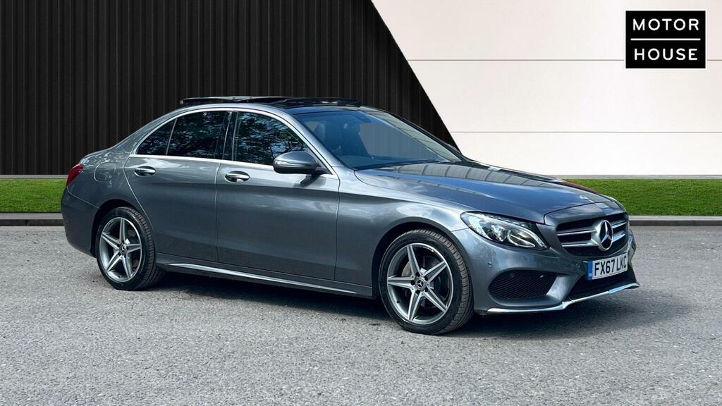 Mercedes-Benz C Class Saloon 2.1 C220d Amg Line Premium G-tronic 4Mat Grey