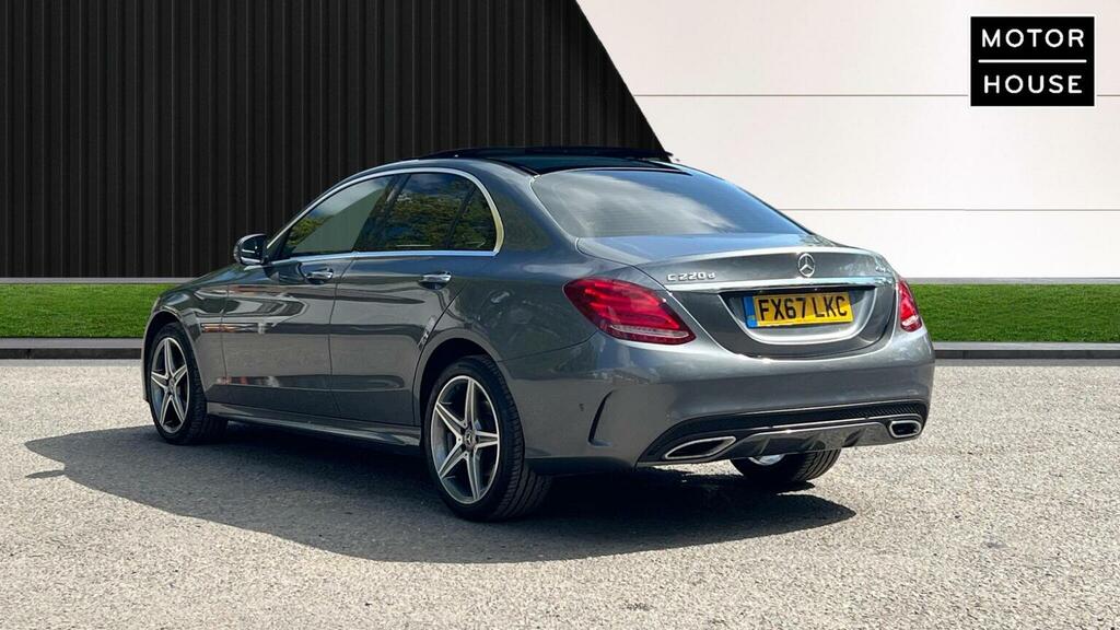Mercedes-Benz C Class Saloon 2.1 C220d Amg Line Premium G-tronic 4Mat FX67LKC Grey #4