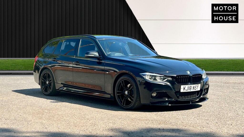 BMW 3 Series Estate 2.0 320D M Sport Touring Euro 6 Ss KJ18NSY Black #4