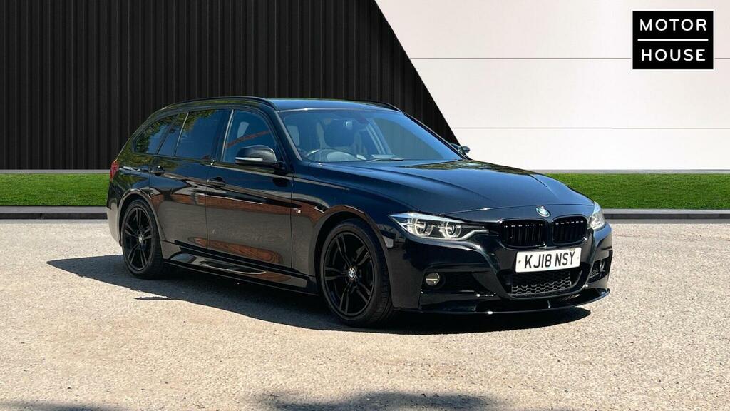 BMW 3 Series Estate 2.0 320D M Sport Touring Euro 6 Ss KJ18NSY Black #5