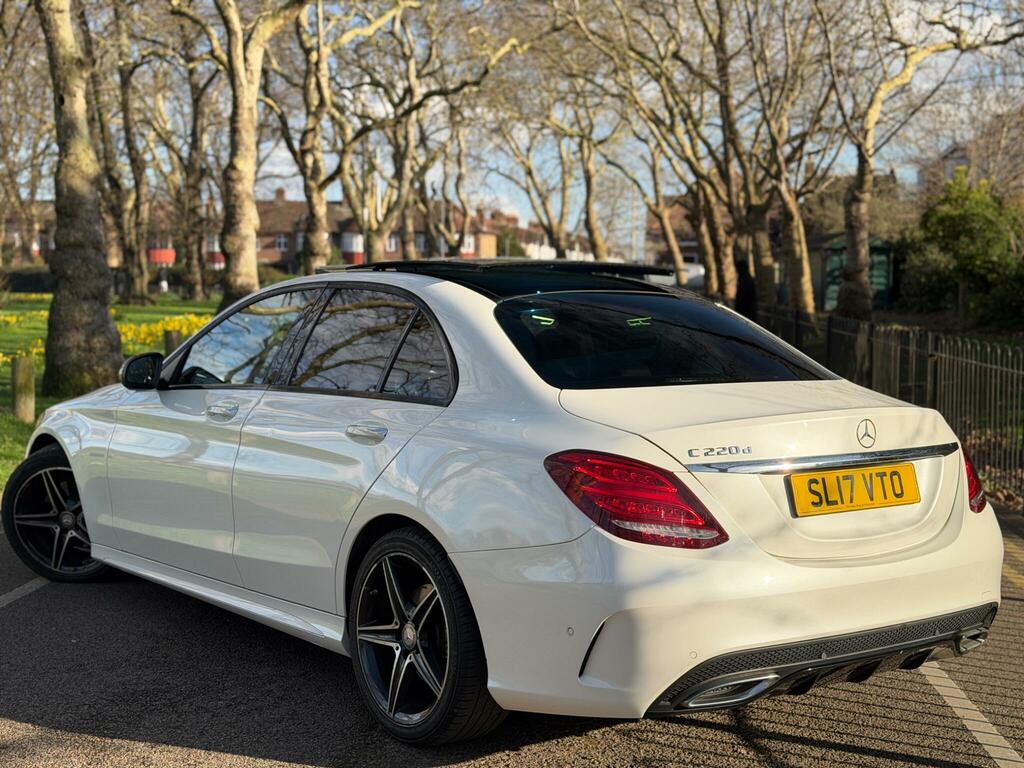 Mercedes-Benz C Class 2.1 C220d Amg Line Premium G-tronic Euro 6 Ss SL17VTO White #2