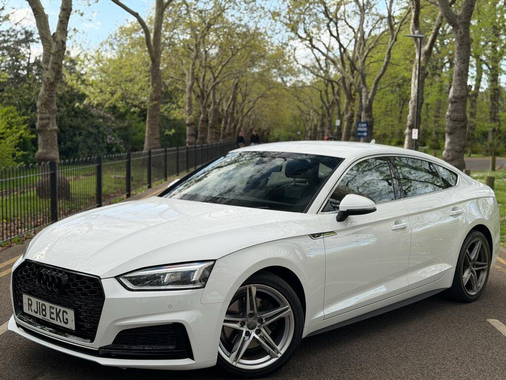 Audi A5 1.4 Tfsi S Line Sportback S Tronic Euro 6 Ss RJ18EKG White #4